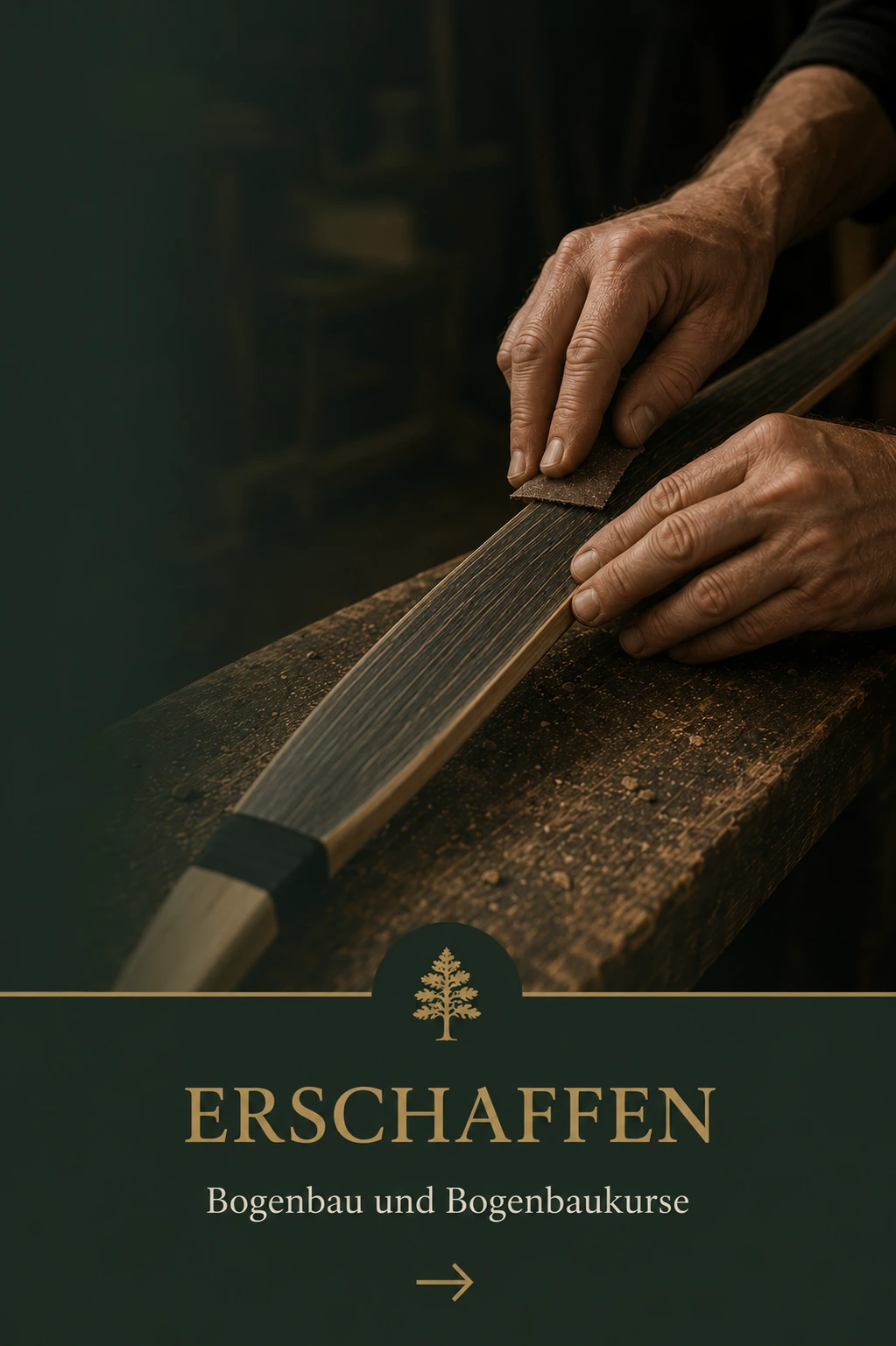 Traditioneller Bogenbau in der Werkstatt
